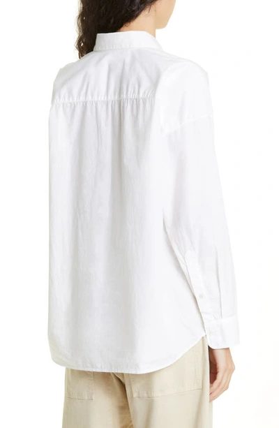 Shop Nili Lotan Mael Oversize Shirt In White
