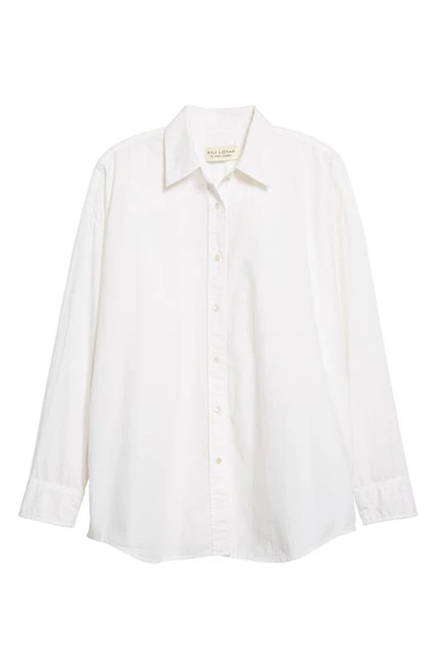 Shop Nili Lotan Mael Oversize Shirt In White