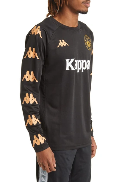 Shop Kappa Authentic Frederick Long Sleeve T-shirt In Black Jet