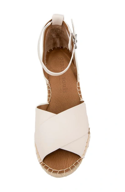 Shop Gentle Souls Signature Charli X Wedge Sandal In Off White