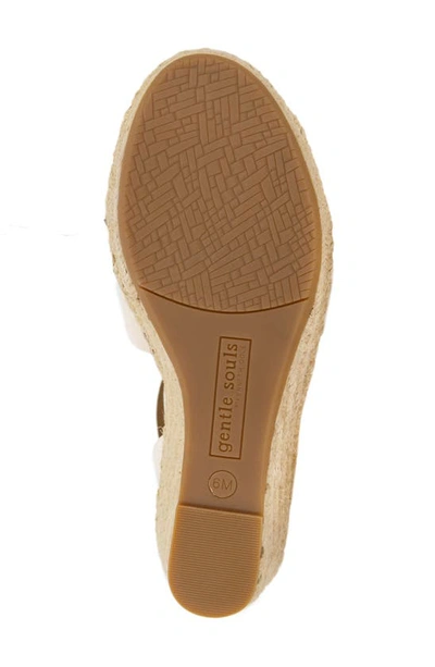 Gentle Souls Signature Charli X Wedge Sandal In Off White