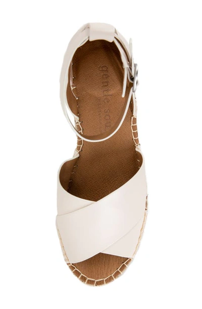 Shop Gentle Souls Signature Charli X Wedge Sandal In Off White