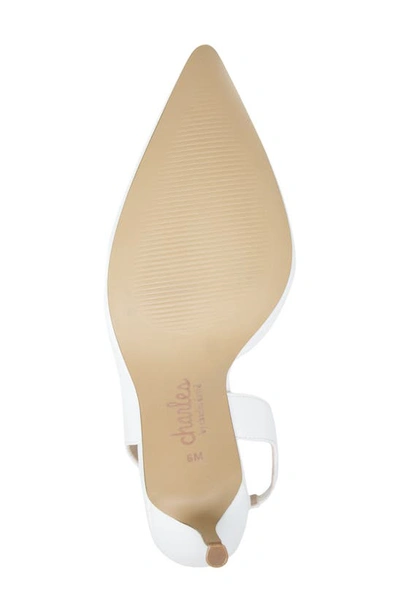 Shop Charles By Charles David Aliby Pointed Toe Pump In White-sm