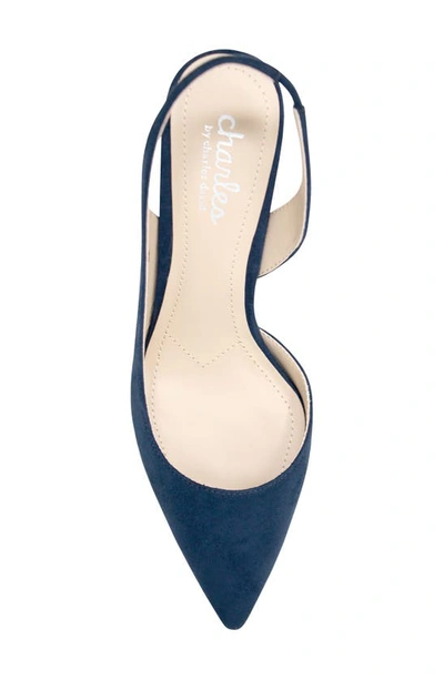 Shop Charles By Charles David Aliby Pointed Toe Pump In Navy-ms