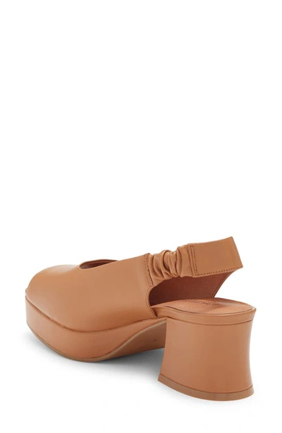 Jeffrey Campbell Extendo Slingback Platform Sandal In Tan