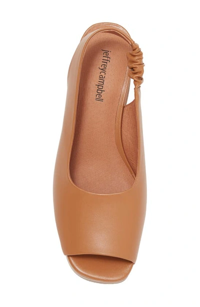 Jeffrey Campbell Extendo Slingback Platform Sandal In Tan