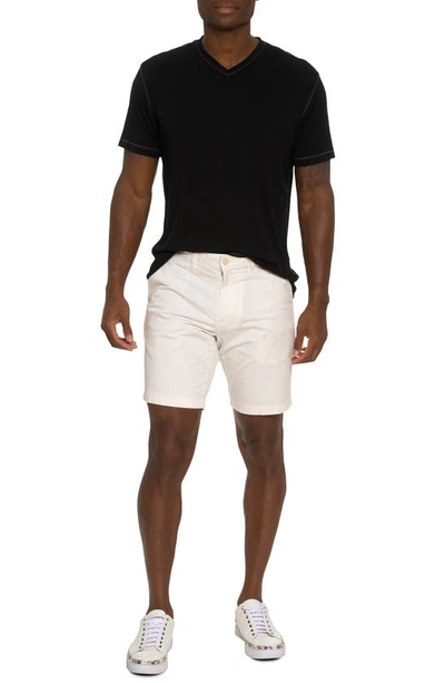 Shop Robert Graham Lonestar Stretch Cotton Shorts In White