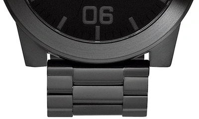 Shop Nixon The Corporal Bracelet Watch, 48mm In Black
