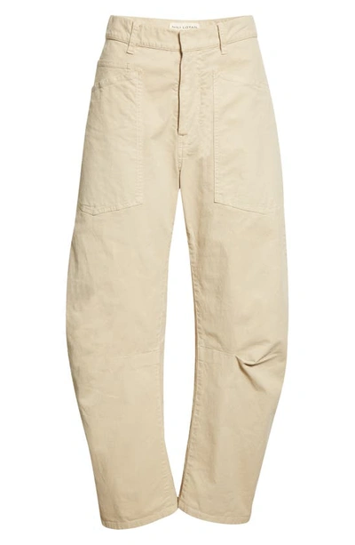 Shop Nili Lotan Shon Stretch Cotton Pants In Sandstone