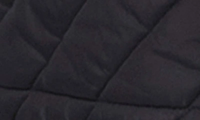 Andrew Marc Rhombus Quilted Long Jacket In Black