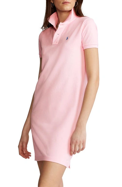 Shop Polo Ralph Lauren Polo Cotton Shirtdress In Carmel Pink