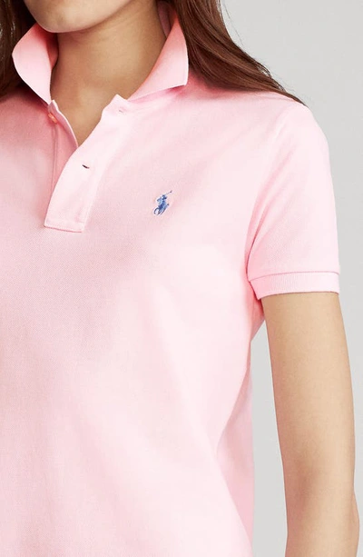Shop Polo Ralph Lauren Polo Cotton Shirtdress In Carmel Pink