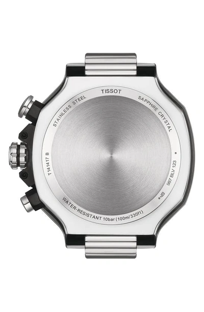 Shop Tissot T-race Chronograph Bracelet Watch, 45mm In Grey