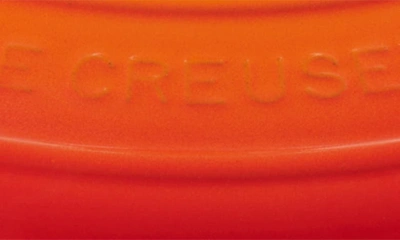 Shop Le Creuset Signature 2.75-quart Oval Enamel Cast Iron Dutch Oven In Flame