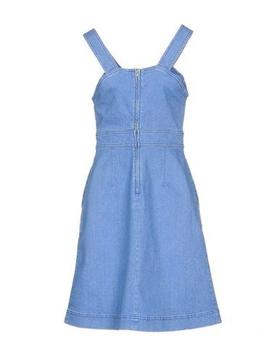 Shop Stella Mccartney Short Dresses In Blue