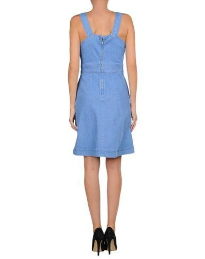 Shop Stella Mccartney Short Dresses In Blue