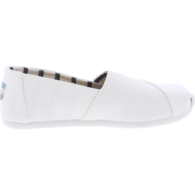 Shop Toms Classic Womens Canvas Slip On Loafers In Multi