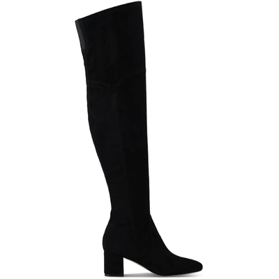 Marc Fisher Charlote Womens Faux Suede Tall Over-the-knee Boots In Black