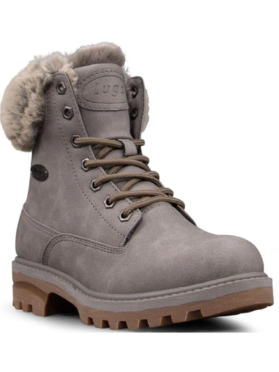 Shop Lugz Empire Hi Womens Faux Leather Slip Resistant Winter Boots In Multi