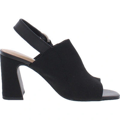 Shop Nydj Lyssa Womens Dressy Slip On Slingback Sandals In Black