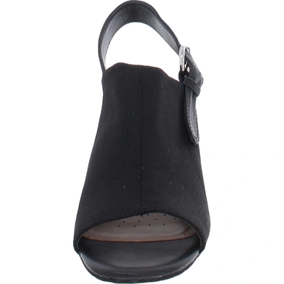 Shop Nydj Lyssa Womens Dressy Slip On Slingback Sandals In Black