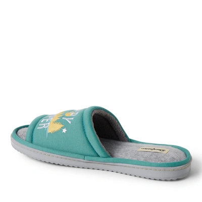 Dearfoams Men's Lennox Sweatshirt Camp Slide Slippers Men's Shoes In Green