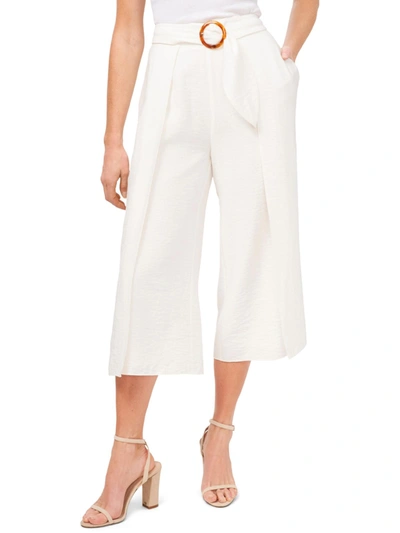 Shop Cece Womens Belted Crop Wide Leg Pants In White