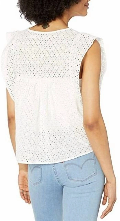 Shop Bishop + Young Nadia Flutter Sleeve Top In White