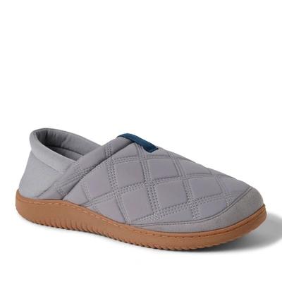 Shop Dearfoams Mens River Closed Back With Collapsible Heel In Grey