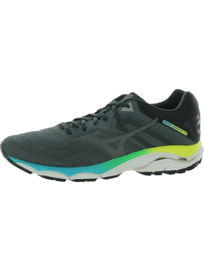 Shop Mizuno Wave Inspire 16 Womens Fitness Workout Running Shoes In Grey