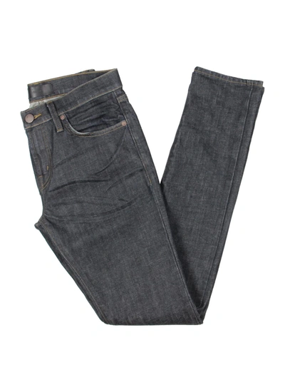 Shop J Brand Mick Mens Denim Dark Wash Skinny Jeans In Blue