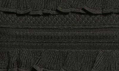 Shop Zimmermann Wonderland Frill Detail Midi Skirt In Black