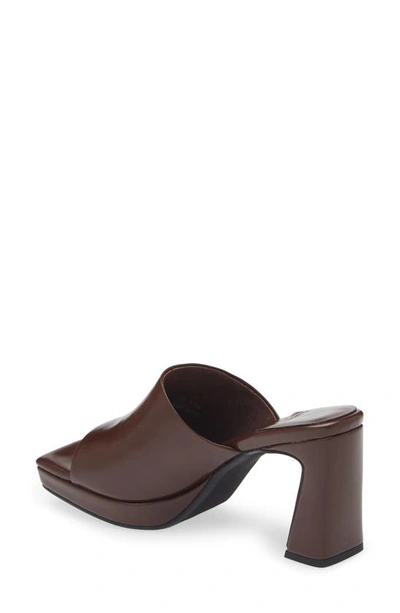 Jeffrey Campbell Caviar Platform Slide Sandal In Brown