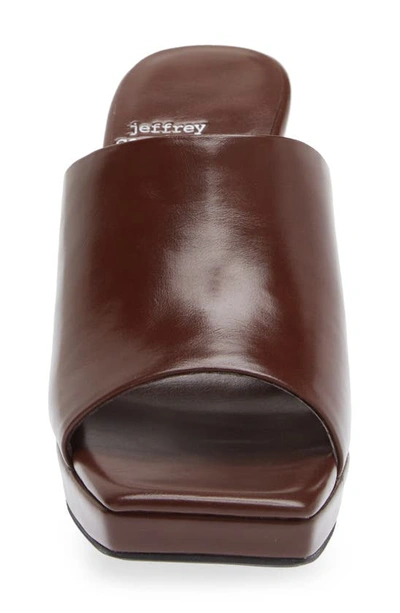 Shop Jeffrey Campbell Caviar Platform Slide Sandal In Brown