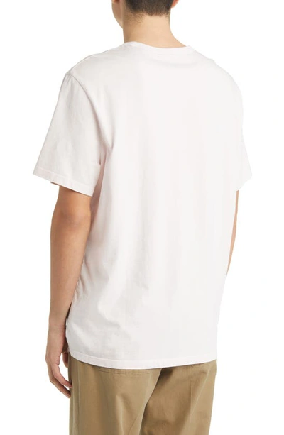 Vince Milano Short Sleeve Crewneck Sweater In Washed Rose Quartz