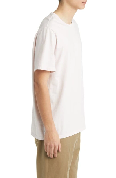 Vince Milano Short Sleeve Crewneck Sweater In Washed Rose Quartz