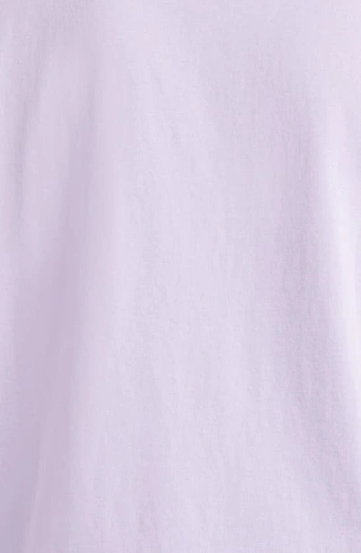 Shop Vince Solid T-shirt In Washed Wild Iris