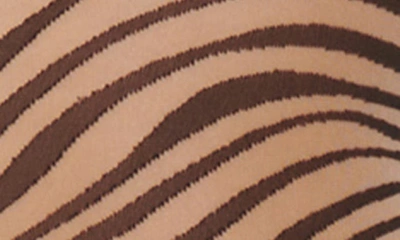 Shop Wolford Zebra Stripe Tights In Fairly Light/ Black
