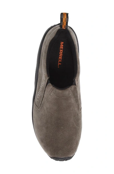 Merrell Jungle Suede Moc Slip-on Shoes In Gunsmoke