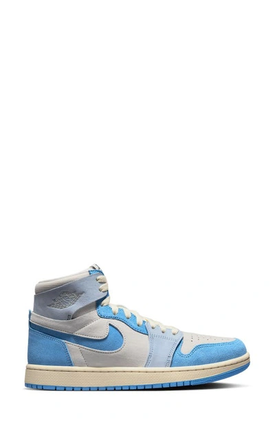 Shop Jordan Air  1 Zoom Comfort 2 High Top Sneaker In Phantom/ Blue/ Ice Blue/ Red