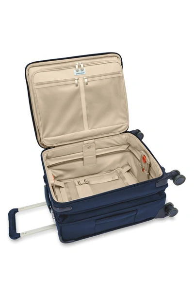 Shop Briggs & Riley Baseline Global Spinner Carry-on In Navy