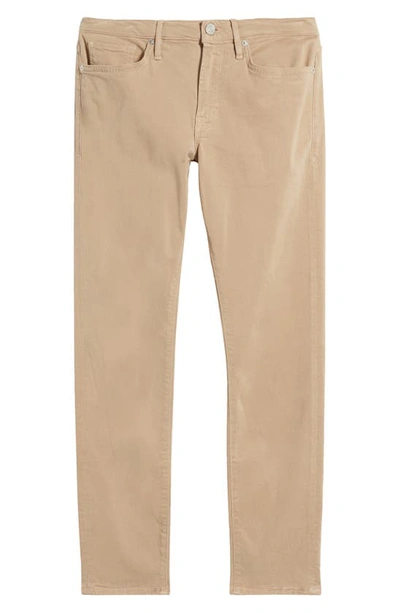 Shop Frame L'homme Slim Fit Five-pocket Twill Pants In Khaki