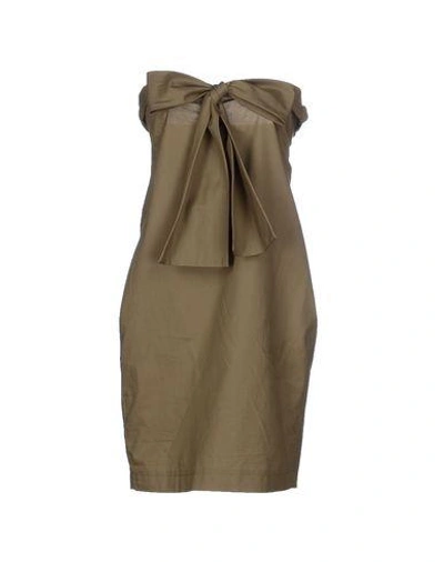 Paul Smith 3/4 Length Skirt In Military Green