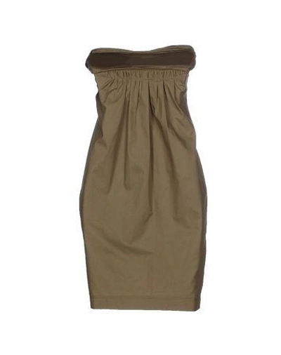 Shop Paul Smith Short Dresses In Military Green