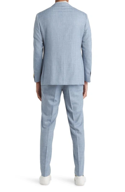 Canali Kei Trim Fit Wool Suit In Light Blue