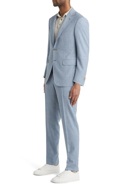 Canali Kei Trim Fit Wool Suit In Light Blue