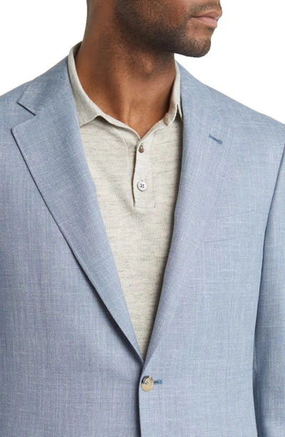 Canali Kei Trim Fit Wool Suit In Light Blue