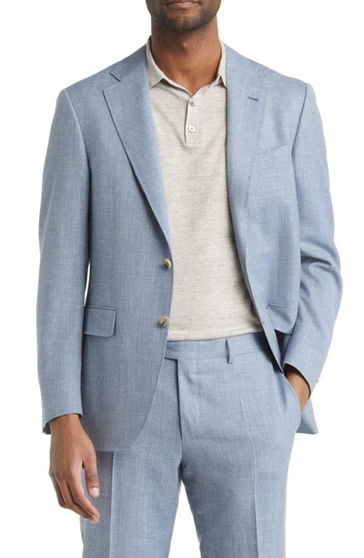 Canali Kei Trim Fit Wool Suit In Light Blue