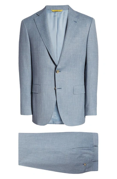 Canali Kei Trim Fit Wool Suit In Light Blue