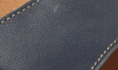 On Foot Platform Sandal In Marino Navy